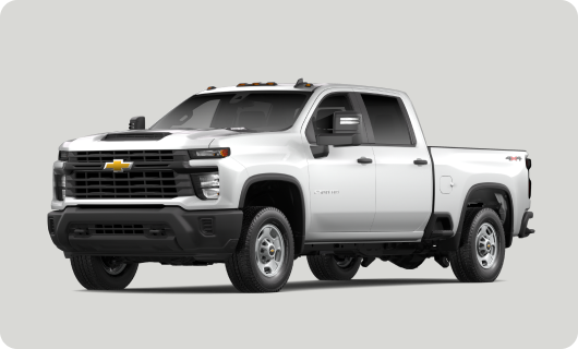 Front-side view of Chevrolet Silverado Heavy Duty Truck.