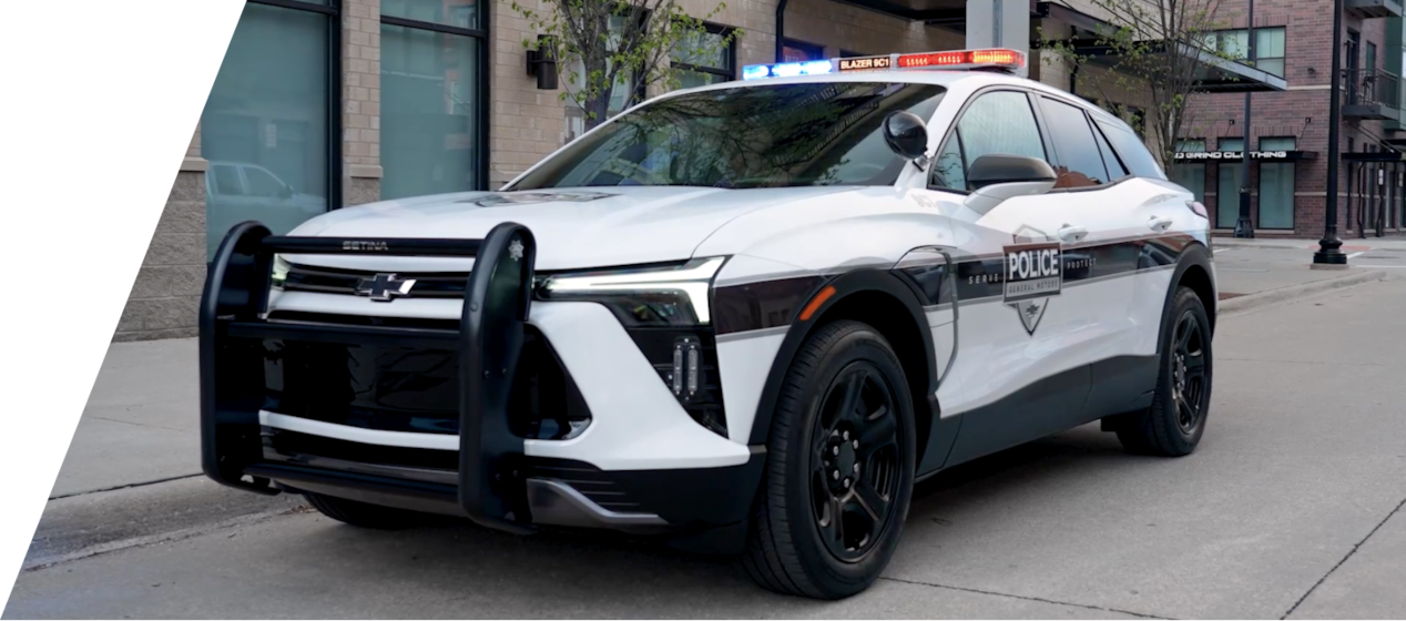 The 2024 Blazer EV Police Pursuit Vehicle.