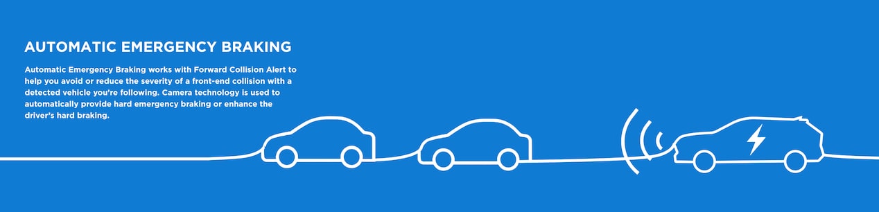 2024 Chevrolet Blazer EV Automatic Emergency Braking Infographic.