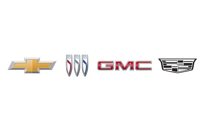 Logos des 4 marques GM.