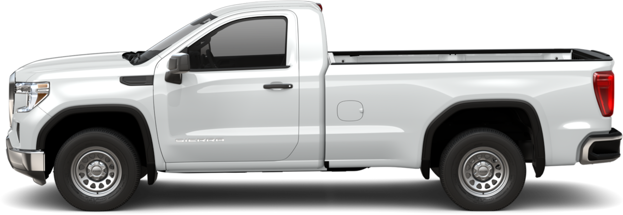 Side view of the 2024 GMC Sierra 1500 Regular Cab.