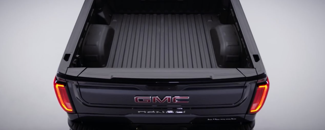 Top view of the trunk bed of the 2024 GMC Sierra 1500.