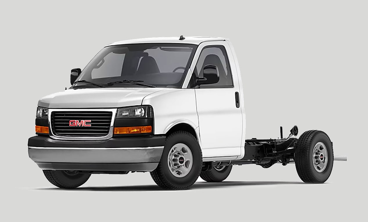 2024 GM Envolve GMC Savana Cutaway 3500 Van.