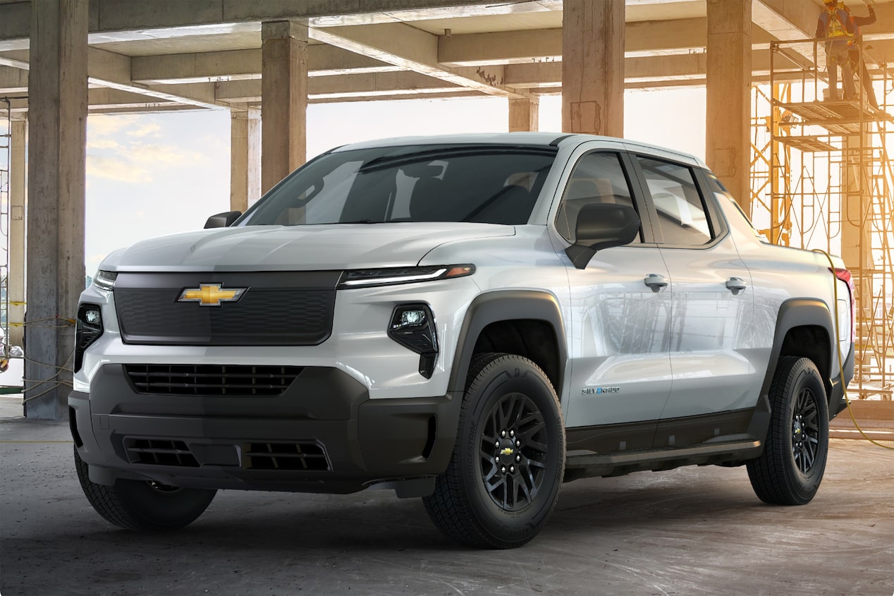 The Silverado EV work truck, available for business fleet use.