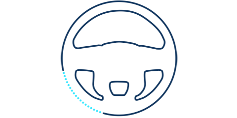 Steering wheel icon