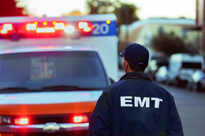 EMT Samaritan during a flooding crisis.